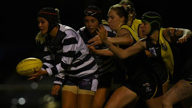 Scarlett Lynch in action for Macedon. Picture: Josh Chadwick