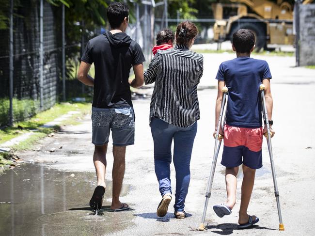 Refugees pictured on Nauru in 2018. Picture: AP