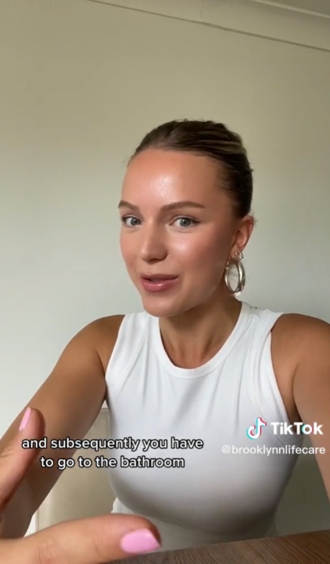 She admitted it may not be a big deal to some, but for her it’s ‘wild’. Picture: TikTok/Brooklynnlifecare