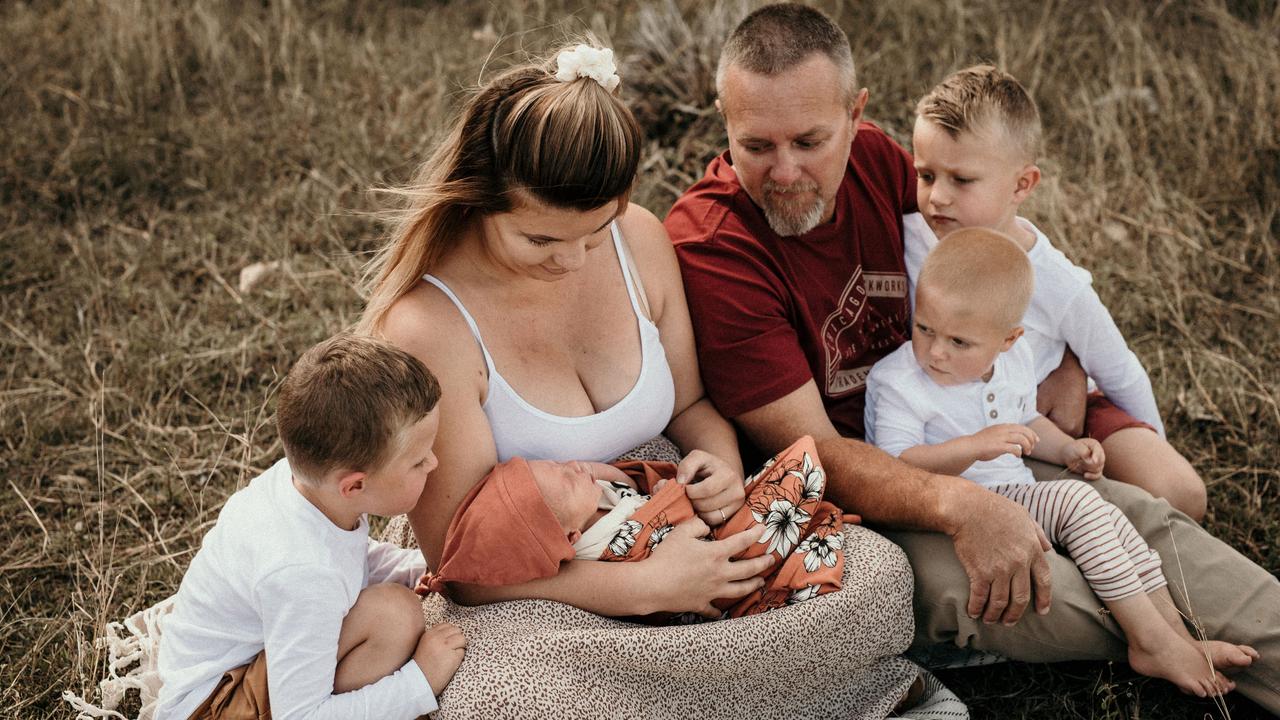 The Wheeler Family: Sam 4yrs, Mom Lauren, Jack 4 months, Dad Joe, Ryan 6yrs and William 2yrs. Photo: Emma Dahl Photography