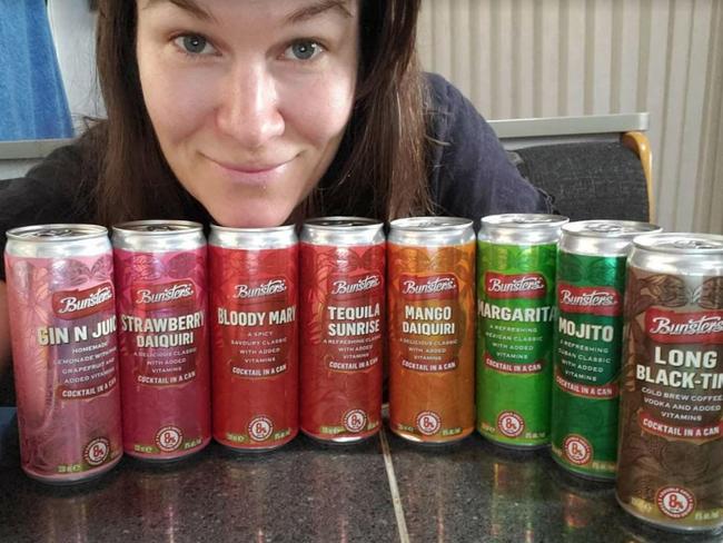 Renae Bunster with her new ready-to-drink cocktail range.