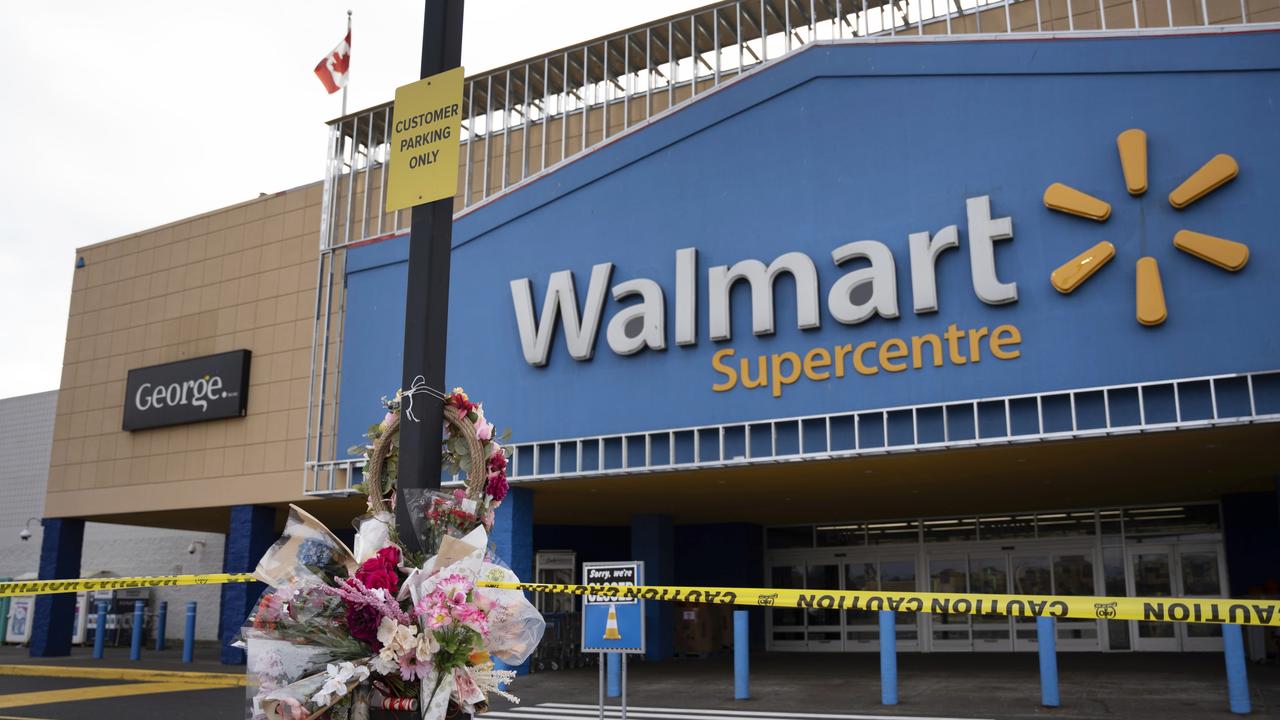 The Walmart store remained closed for several days. Picture: Darren Calabrese/The Canadian Press via AP