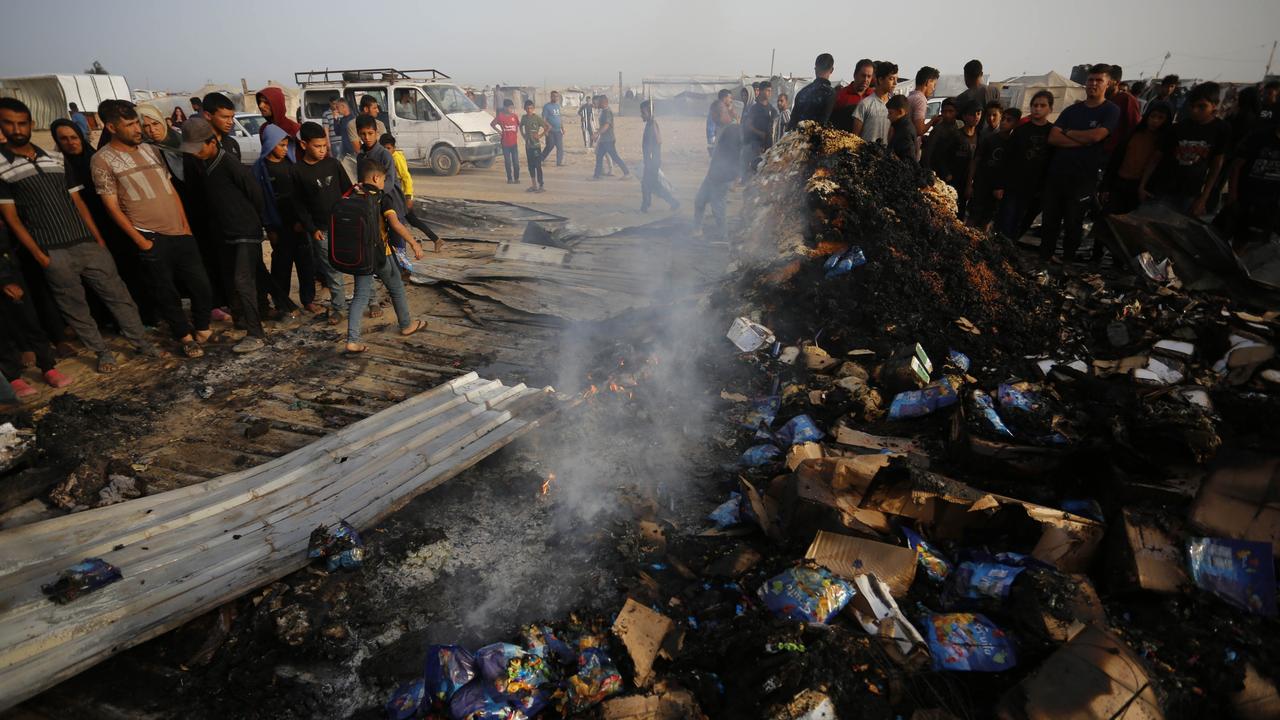 Many of the casualties were women and children, with dozens more injured. Picture: Ashraf Amra/Anadolu via Getty Images)