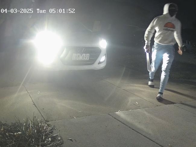 CCTV still of a home invasion in Black Rock last month. Picture: Supplied