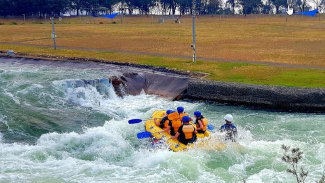 The Penrith whitewater venue which has been renovated for upcoming international competitions. Picture: NSW Office of Sport