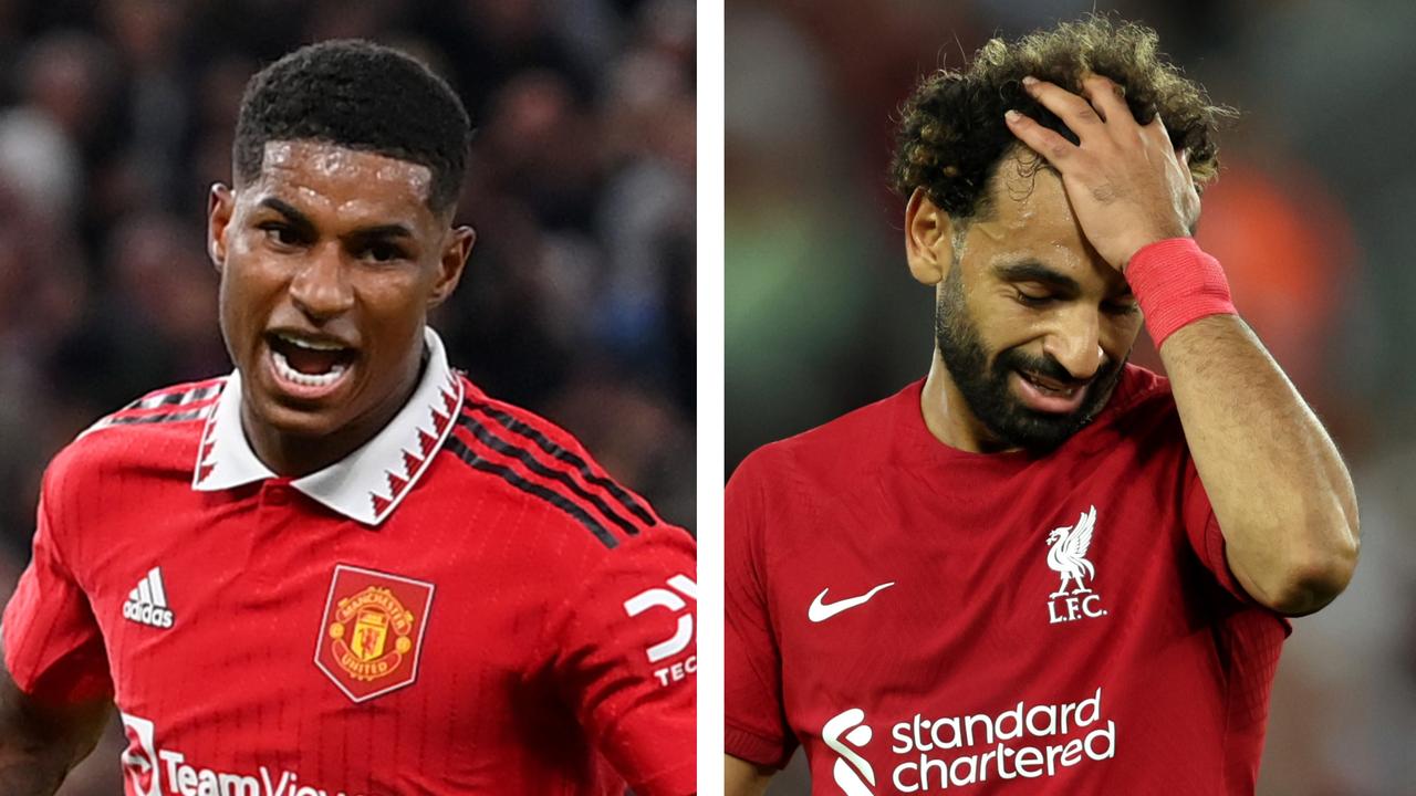 Marcus Rashford has led Manchester United's revival while Mohamed Salah continues to struggle. Picture: Getty