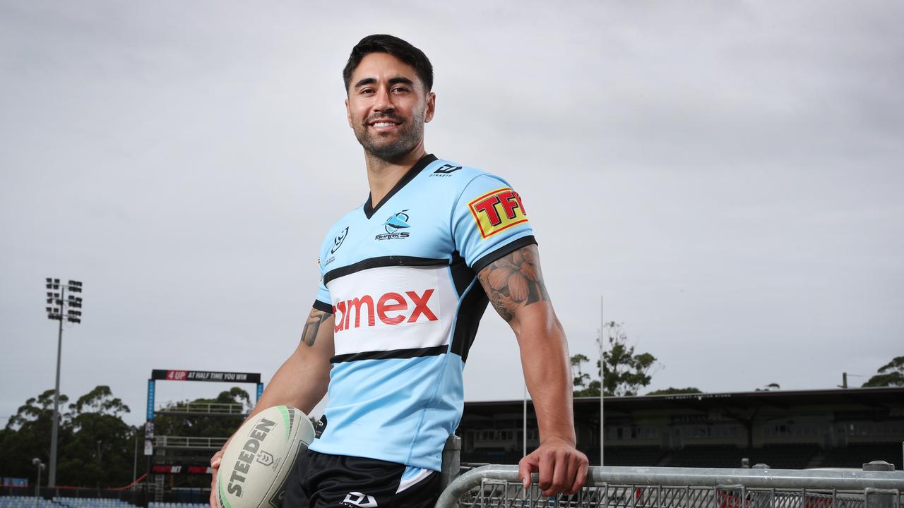 Pictured at Shark Park in Cronulla is Cronulla Sharks NRL player Shaun Johnson ahead of the start of the 2021 season. Picture: Richard Dobson