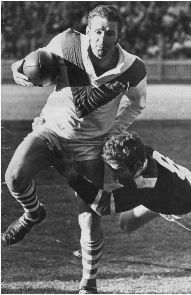 Graeme Langlands played for the Dragons and played 45 tests for the Kangaroos between 1963 and 1975.