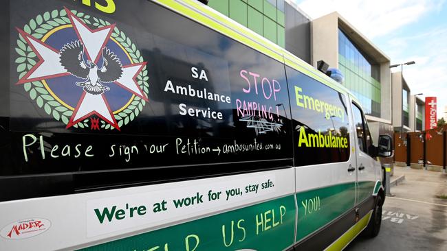 Emergency calls were left waiting because of a shortage of available ambulances overnight. Picture: NCA NewsWire/Naomi Jellicoe