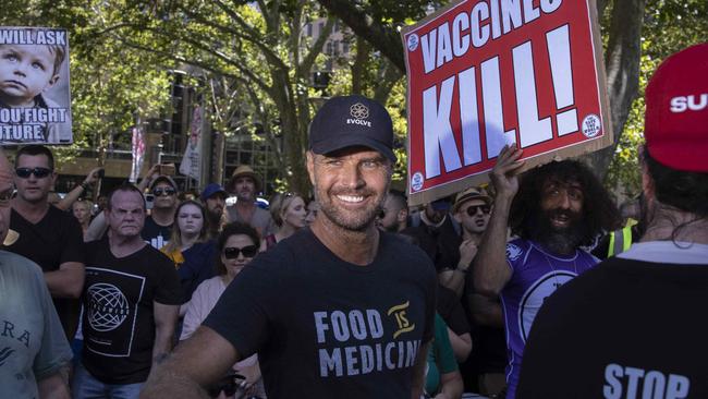 Pete Evans was fined $80,000 for marketing a ‘BioCharger’ that he claimed could treat ‘Wuhan Coronavirus’. Picture: NCA NewsWire/Jenny Evans