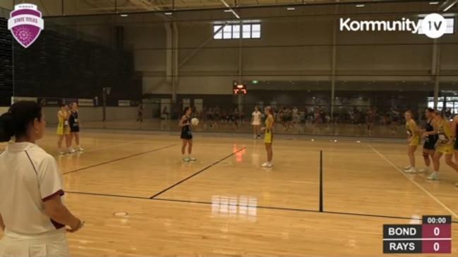 Replay: Netball Queensland State Age Titles - Bond University Bullsharks v Mendi Rays South (Under-16)