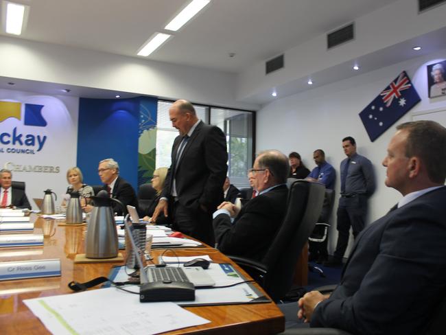 Cr Martin Bella spoke against the removal of fluoride from Mackay's water, but could not convince the majority of his councillors.