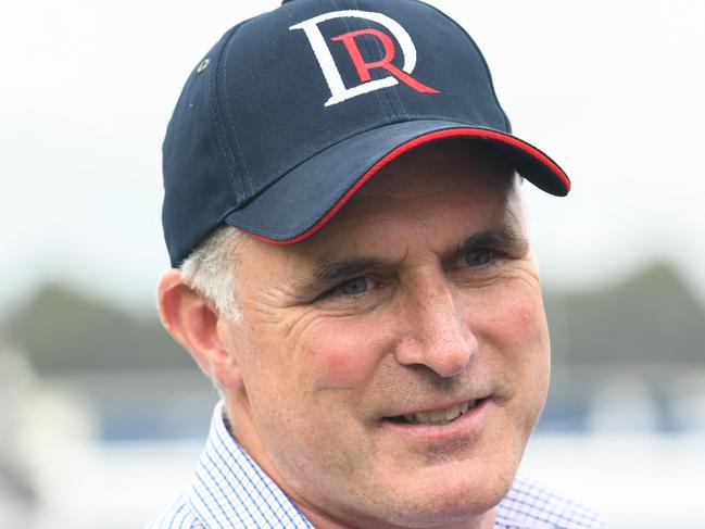 Trainer Tom Dabernig will aim three runners at Saturday's Listed Bel Esprit Stakes at Caulfield. Picture: Racing Photos via Getty Images.