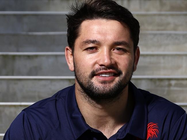 DAILY TELEGRAPH 11TH SEPTEMBER 2023Pictured is Sydney Roosters player Brandon Smith ahead of the Roosters 2023 NRL elimination final clash with Melbourne Storm in Melbourne.Picture: Richard Dobson