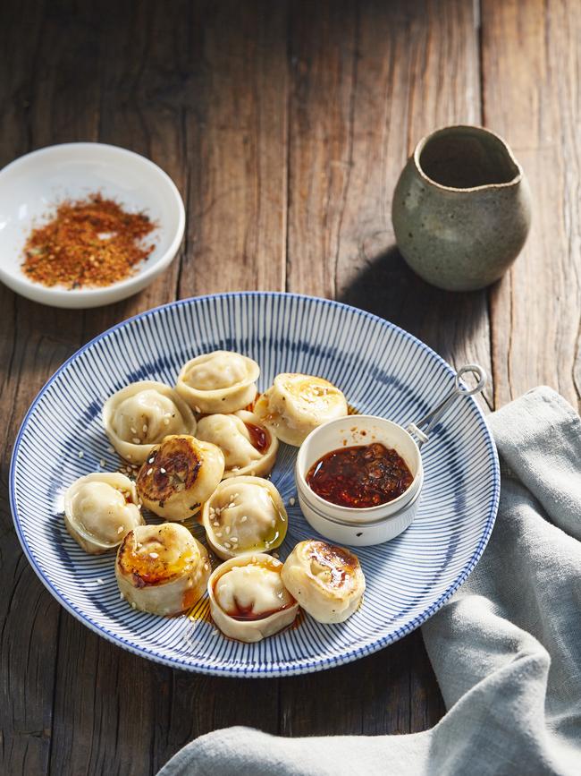 Iris' chicken and shiitake mushroom dumplings. Picture: Sue Stubbs