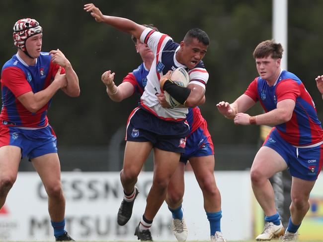 Rooster’s Josiah Fesolai SLE Laurie Daley Cup Newcastle Knights v Central Coast Roosters in round 5 at Cessnock Sportsground Saturday 2nd March 2024.pic Sue Graham