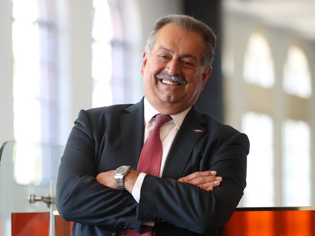 21/7/17: UQ ChangeMakers lunch with Andrew Liveris AO,  appointed by US President Donald Trump to head the American Manufacturing Council,  speaking at a UQ ChangeMakers lunch in Brisbane. Liveris is Chairman and Chief Executive Officer of The Dow Chemical Company, and  a materials, polymers, chemicals and biological sciences enterprise, with 2015 annual sales of nearly $49 billion. Lyndon Mechielsen/The Australian
