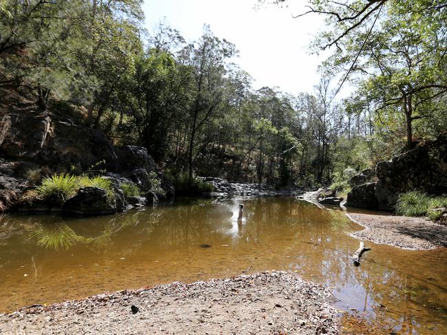 Cedar Creek, Samford, residents are having to wait up to six weeks to get a truck load of water during the Samford drought, Samford, on Thursday 3rd September 2019 - Photo AAP/Image Steve Pohlner