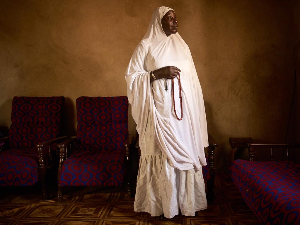 Houssa Nientao, 64, one of the few female marabouts in Bamako. Picture: AFP