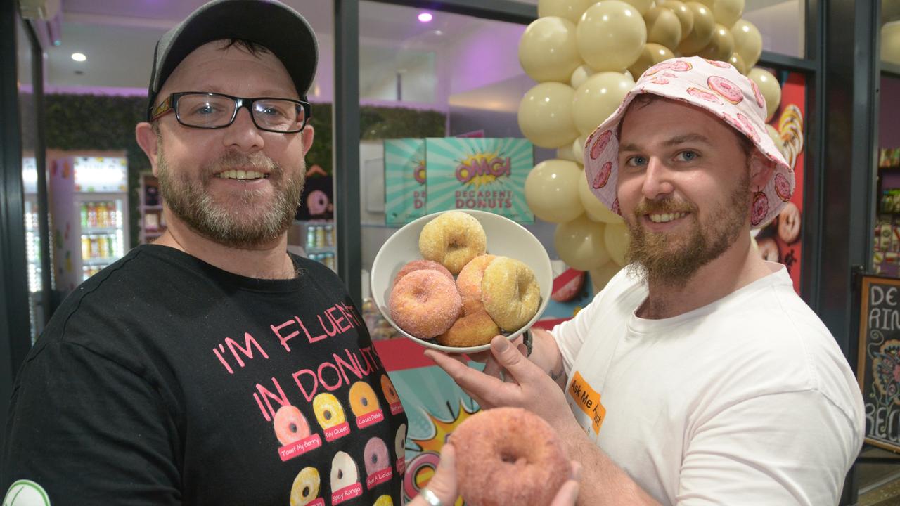 OMG Decadent Donuts Toowoomba franchise owners Robert Gillis (right) and Rob Sampson have officially moved to a bricks and mortar store inside the Australia Arcade in the CBD.