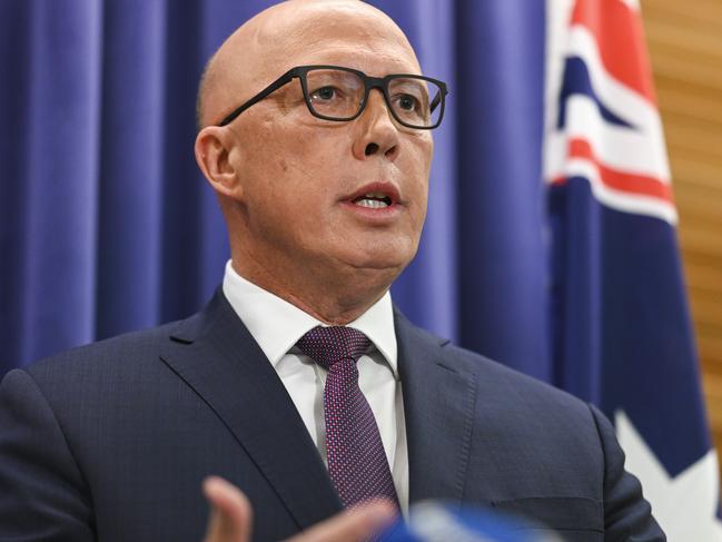 Peter Dutton needs to lift the Liberals back to an electable position. Picture: NCA NewsWire / Martin Ollman