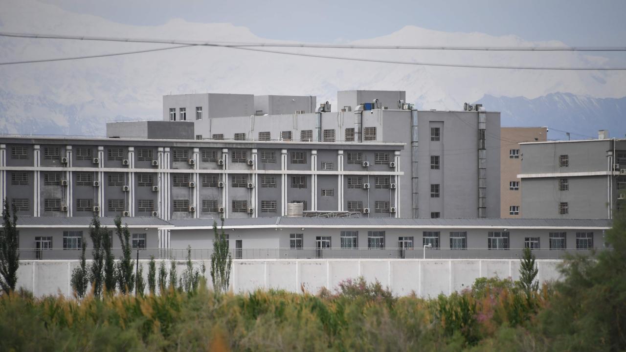 A facility believed to be a ‘re-education’ camp where mostly Muslim ethnic minorities are detained, north of Akto in China's northwestern Xinjiang region. Picture: AFP