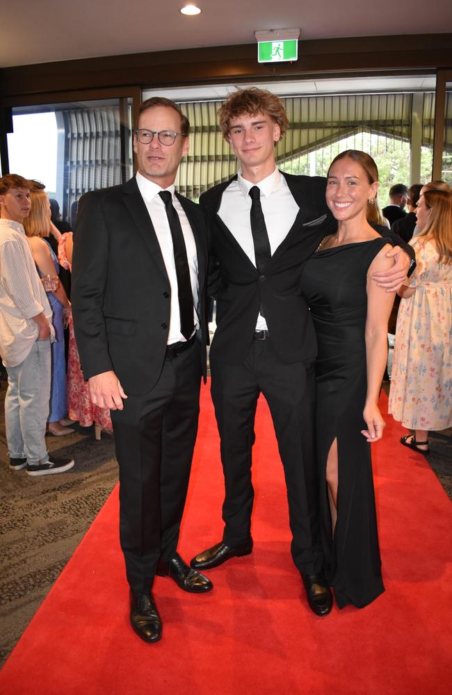 A student and family at the Suncoast Christian College formal 2024.