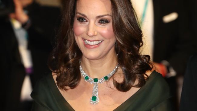 LONDON, ENGLAND - FEBRUARY 18:  Catherine, Duchess of Cambridge attends the EE British Academy Film Awards (BAFTA) held at Royal Albert Hall on February 18, 2018 in London, England.  (Photo by Chris Jackson - WPA Pool/Chris Jackson/Getty Images)