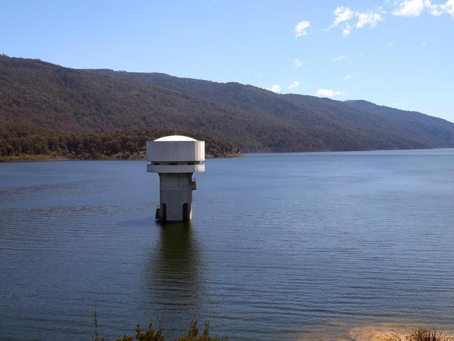 Thomson Reservoir, Melbourne's largest dam is sitting at 80% capacityPicture: ANDY ROGERS