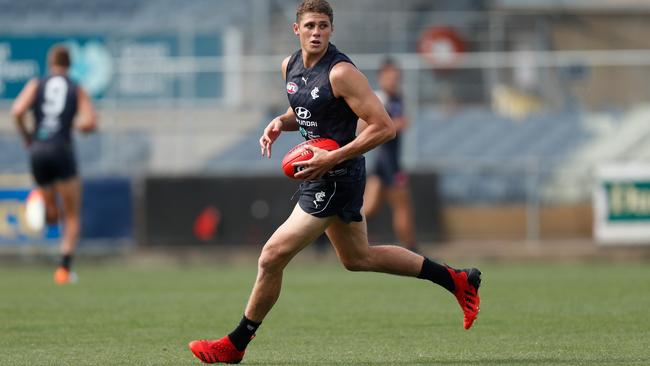 Carlton forward Charlie Curnow has enjoyed a good pre-season. Picture: Getty Images