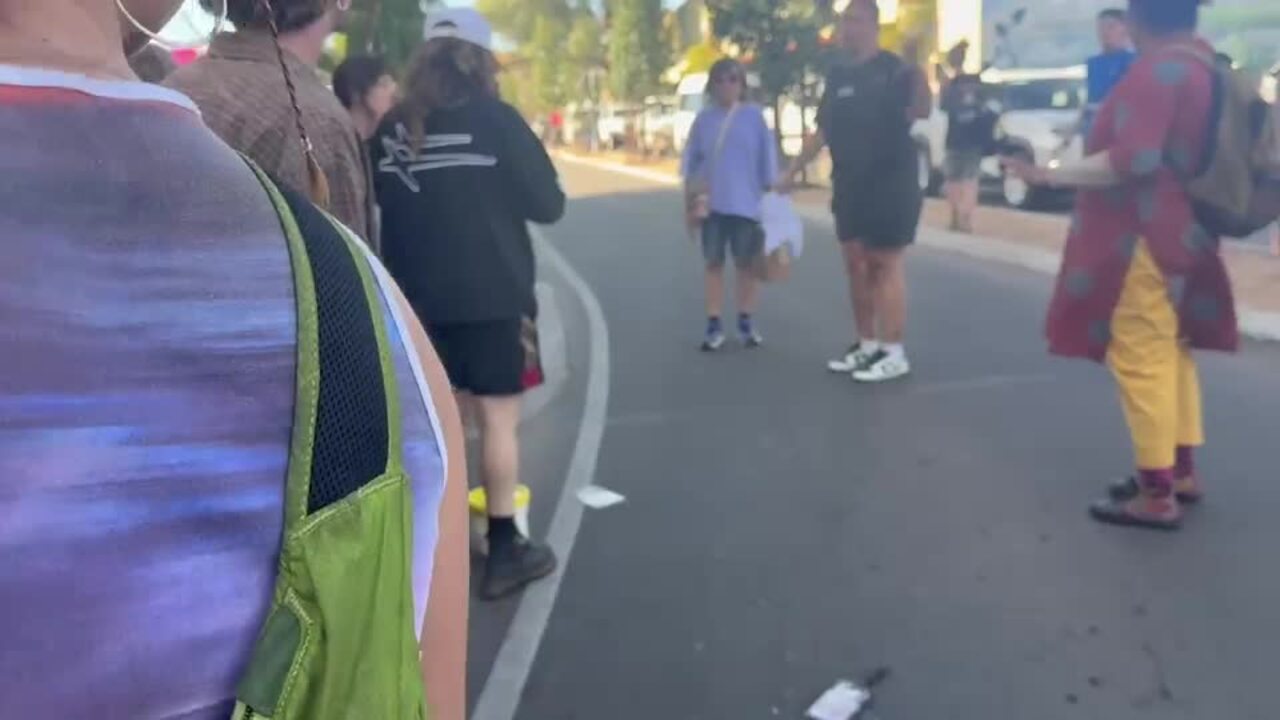 Anger after car allegedly speeds at crowd in Alice Springs