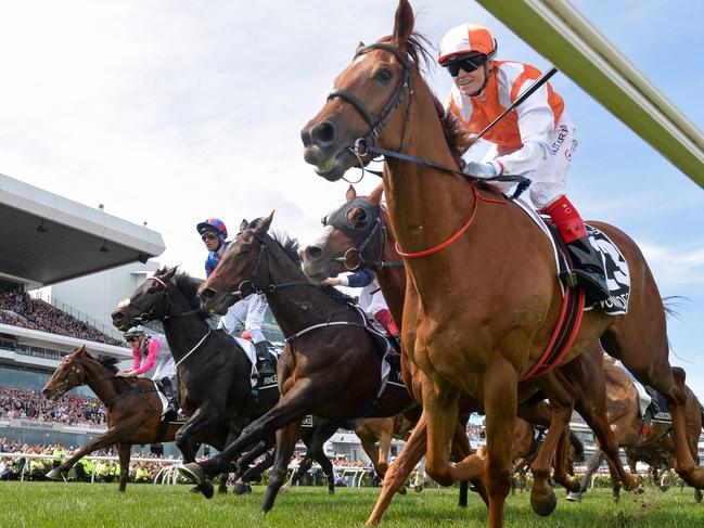 Vow And Declare wins the Melbourne Cup. Picture: Getty Images