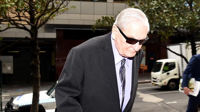 Marist Brother Francis William Cable, also known as Br Romuald, who is charged with abusing 21 boys, arriving at Downing Centre Courts in Sydney on September 2, 2014.