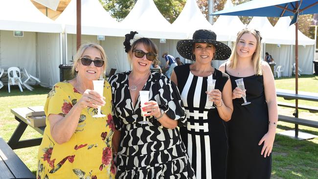 Yarra Valley Cup 2024. Joyce Farsaci, Luisa Nass, Silvana Papas and Ella Brebner. Picture: David Smith