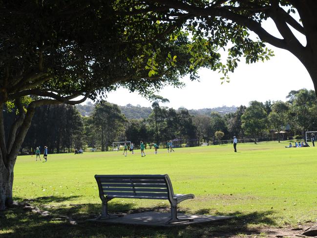 Police suspect a fire next to Passmore Reserve at Manly Vale was deliberately lit. Picture: supplied.