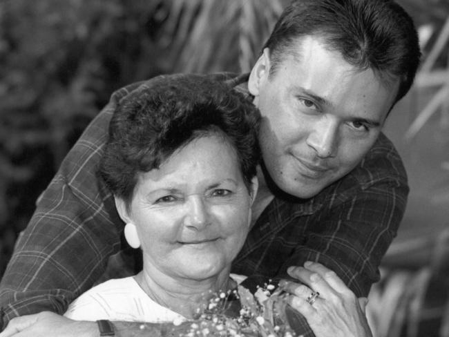 Stan Grant with his mother.