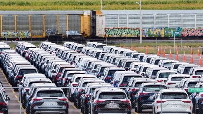 Nissan cars at its manufacturing complex in Aguascalientes, Mexico. Photo: Liberto Urena /REUTERS