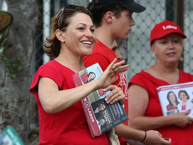 Then Labor member for South Brisbane Jackie Trad on election day last year