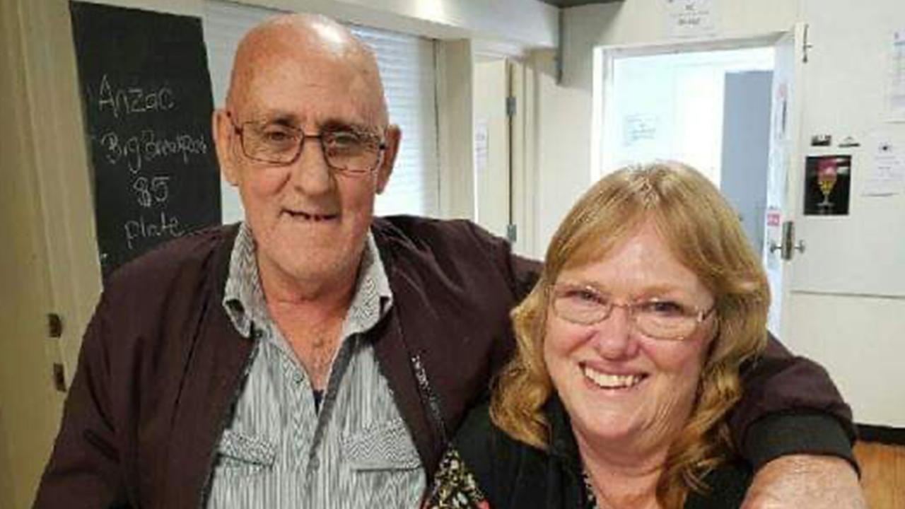 Delphine with late husband, truck driver Neville Mugridge. Picture: Supplied