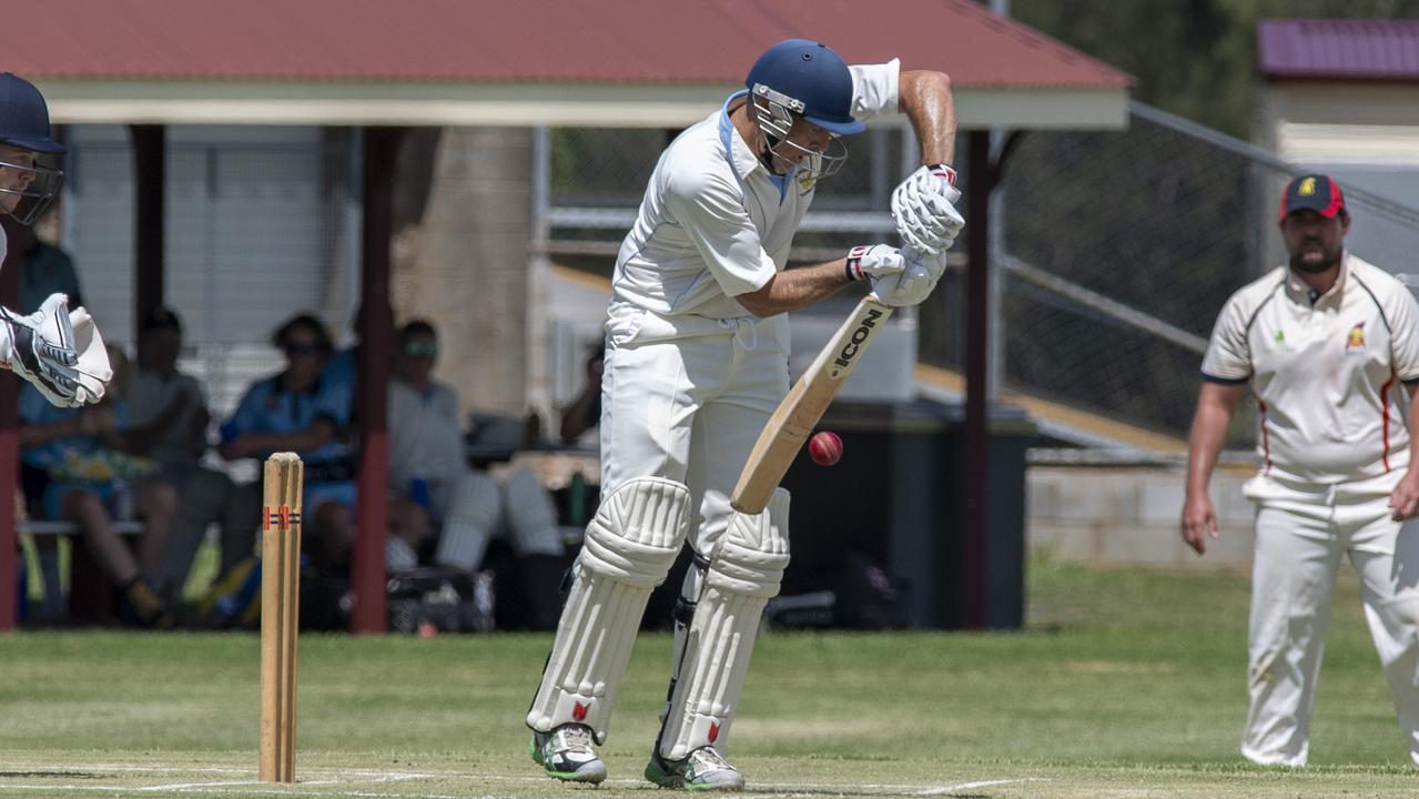 Brian May bats for Wests.