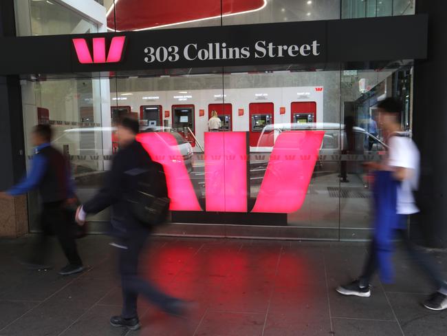 25/11/2019 Westpac bank branch in Collins St Melbourne . Picture : David Geraghty / The Australian