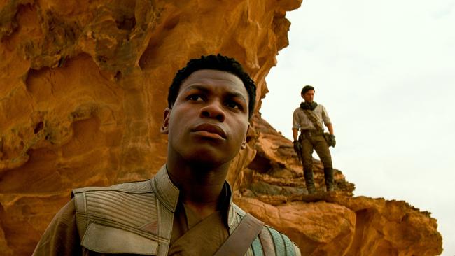 John Boyega and Oscar Isaac as Finn and Poe in Star Wars: The Rise of Skywalker. Picture: Disney / Lucasfilm