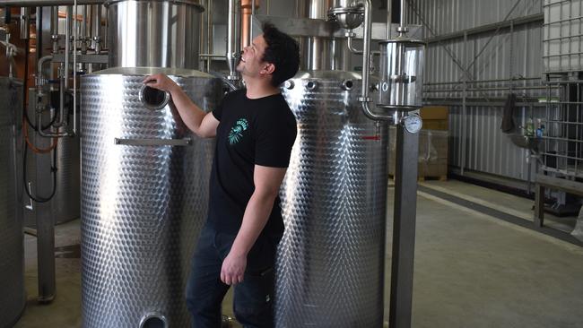 TopShelf International Agave Chief Distiller Dean Leslie has opened the doors of Australia's first agave spirit distillery. Picture: Estelle Sanchez