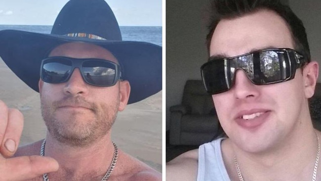 Mr Davis, 36 (right) died alongside Bundaberg South (Bucca) man Dylan Langridge, 33 (left). Picture: Supplied.