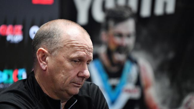 Ken Hinkley confirmed the reasons for Scott Lycett’s omission at Friday’s press conference at Alberton.