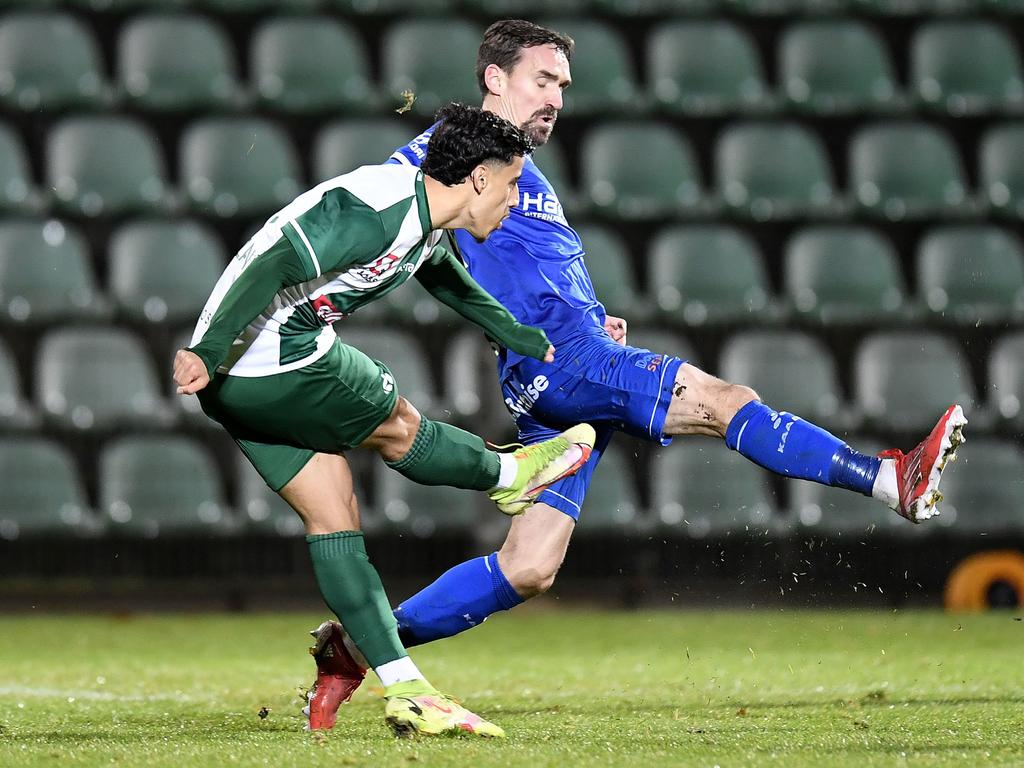 Arzani during his ill-fated stint with Belgian second division side Lommel SK. Picture: Tom Goyvaerts/Photo News