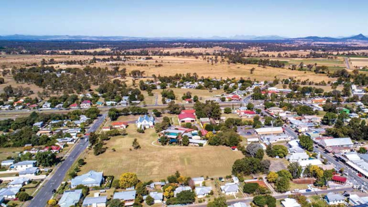 Rosewood west of Ipswich, which is developing at a rapid pace as multiple housing estates are planned for and near the soon to be gone 'small country town,'. Picture: CMCA