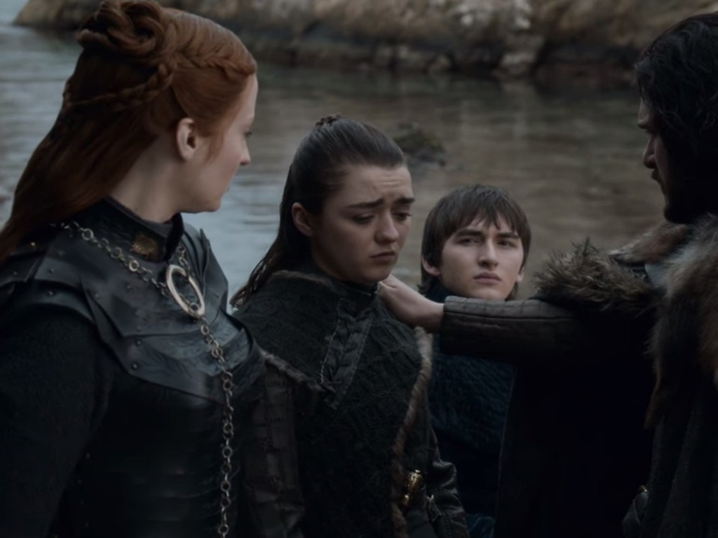 The top secret Starks farewell scene.