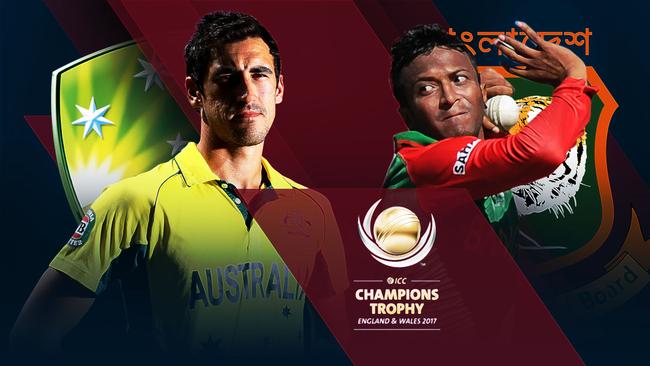Australia take on Bangladesh in a must-win Champions Trophy clash for both sides.