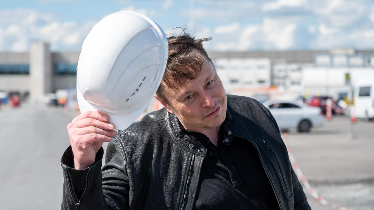 Tesla CEO Elon Musk has hit back at Russian space agency boss Dmitry Rogozin. Picture: AFP